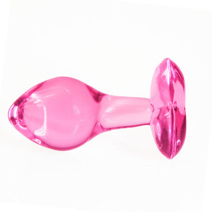 Boîte personnalisée gratuite-Verre Rose Coeur Anal Plug Lesbienne G-Spot Gicler Crystal Ball <span class=keywords><strong>Gay</strong></span> Femmes Prostate Stimulateur Anus Énorme Fesses - Product Image 5