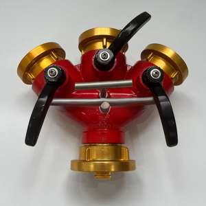 Nouveau distributeur d'eau et de feu avec 3 sorties, <span class=keywords><strong>force</strong></span> de soupape de 74,5 N, ZL104 et alliage d'aluminium 6061, nouveau style de distributeur d'eau à trois voies - Product Image 5