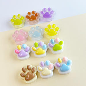 2025 gran oferta lindo luminoso DIY silicona multicolor forma de garra de gato 2,5 cm cuentas para funda de teléfono y accesorios para el cabello - Product Image 2