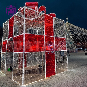 Luces Gigantes de Navidad para Exteriores en Forma de Caja de Regalo, Escultura LED Grande para Plazas, Resorts y Parques Temáticos - Product Image 5