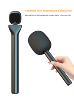 Poignée de microphone pour interview, idéale pour micros-cravates sans fil – Offre spéciale pour journalistes télévisuels