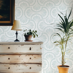 <span class=keywords><strong>Papier</strong></span> <span class=keywords><strong>peint</strong></span> auto-adhésif en PVC à motif géométrique bleu vert, imperméable, résistant aux taches, amovible, décoration murale temporaire moderne - Product Image 6