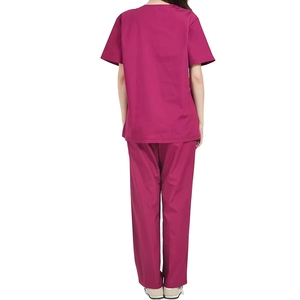 Blouses/Chemises d'uniforme d'infirmière unisexe en coton sergé extensible respirant, <span class=keywords><strong>couleur</strong></span> et taille personnalisables, pour hôpitaux - Product Image 6