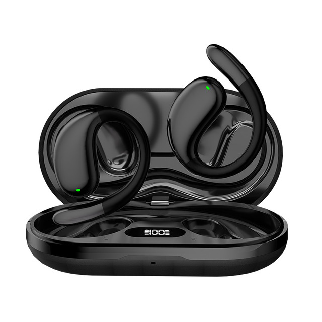 For 5.4 Ear-Hook Non-In-Ear Wireless AI Translation Sports Smart Headphones Life Waterproof Binaural Stereo 200mAh Battery