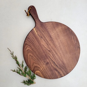 Tagliere in legno personalizzato, tagliere per pizza con manico, tagliere per pane e bistecche per cucina di ristorante - Product Image 6