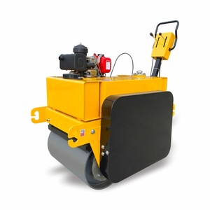 Rodillo Compactador Pequeño de Doble Tambor con Motor Diésel de 550 Kg, Diseño Compacto para la Compactación de Asfalto - Product Image 1