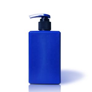 Flacon pompe à lotion jaune <span class=keywords><strong>mat</strong></span>, contenant de shampooing carré oblong, emballage en plastique HDPE, gel, 200 ml, flacon PE, cosmétiques, toucher doux - Product Image 2