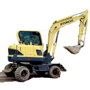 Excavadora de Ruedas Hyundai HY60w de Segunda Mano, Mini Excavadora de 6 Toneladas con Motor de Alta Eficiencia Operativa, Fabricada en Corea - Product Image 1