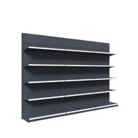 Zware Supermarkt Rack Display Stand Enkelzijdige Houten Plank Voor Fruit En Groenten Staal Materiaal Voor Gebruik In De Winkel