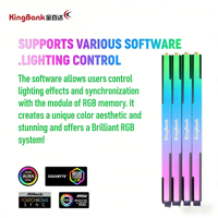 Mémoire vive DDR5 DDR4 KingBank neuve, 16 Go x 2, 6000 MHz, CL30-36, RGB, XMP 3.0 pour PC de bureau, en stock