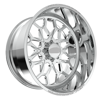 SL 26X10 28X16 20X14 22X12 Velg Truk Tempa Super Single Custom Poles Berkilau dengan 6X139.7 8X165.1 untuk Silverado 1500 RAM 2500