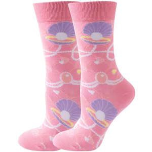 <span class=keywords><strong>Chaussettes</strong></span> fantaisie en gros, motif fruits colorés et amusants, en coton, mi-mollet, unisexe, mignonnes, style dessin animé - Product Image 4