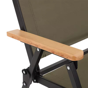 Chaises pliantes en <span class=keywords><strong>aluminium</strong></span> léger avec logo personnalisé, accoudoirs en bois de hêtre, chaise Kermit, <span class=keywords><strong>fauteuil</strong></span> portable pour adultes - Product Image 5