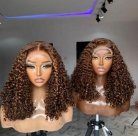 Vente en Gros Perruque Frontale en Dentelle 13x4 Densité 300% Cheveux Humains Vierges Bruts SDD Vietnamiens, Perruque en Dentelle HD Transparente Coupe Pixie Bouclée Fournisseurs