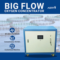 Unité de production d'oxygène PSA AERTI Stable OEM pour l'aquaculture, 20 LPM, avec lyophilisateur en option