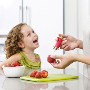 K681 Éplucheur de fraises, éliminateur de feuilles de fruits, accessoires de cuisine, outil en métal pour éliminer les tiges de tomates, outil en plastique pour enlever les tiges, gadgets et outils de cuisine - Product Image 3