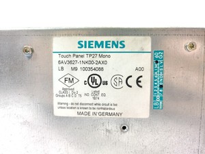 6AV3627-1NK00-2AX0 6AV36271NK002AX0 โมดูลหน้าจอสัมผัส TP27 HMI สำหรับ PLC - Product Image 5