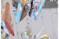 Nouvelle Lampe de Plafond en Cristal PM 2026, Design Français, Papillon et Fleur, Luminaire Créatif de Luxe pour Chambre à Coucher