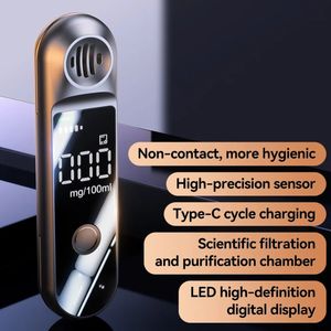 Oplaadbare persoonlijke alcoholtester met hoge nauwkeurigheid, USB digitaal display, niet-wegwerpbaar - Product Image 4