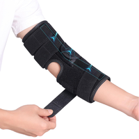 Attelle de coude réglable en néoprène épais de haute qualité avec fermeture à boucle, protection complète, élastique, respirante, soulagement de la douleur