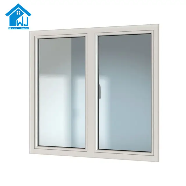 nice design dark brown color casement windows with high quality glass window factory