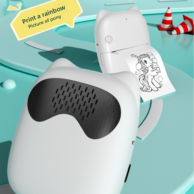 New Cross-border for Mini AI Smart Toy Thermal Ink-free WiFi Printer with AI Voice Stock 57x25mm Paper