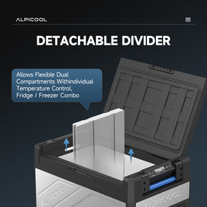 Réfrigérateur Alpicool ST60 <span class=keywords><strong>pour</strong></span> voiture 12V/24V DC Compresseur Réfrigérateur de voiture Réfrigérateur de voiture et de maison à double usage Congélateur Mini réfrigérateur portable Boîtier métallique - Product Image 5