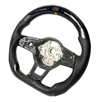 Volant en carbone LED pour amélioration de l'intérieur automobile, compatible avec VW MK5 MK6 MK7 MK7.5 Golf Polo Passat Tiguan