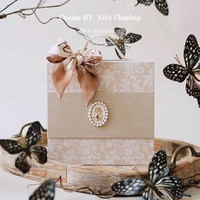 Nouvelle boîte cadeau portable haut de gamme pour mariage, en matériaux recyclés, avec doublure en éponge, boîtes rigides pour bonbons et fiançailles
