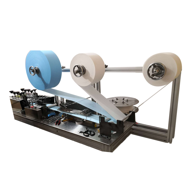 Дешевая полуавтоматическая машина для изготовления одноразовых масок для лица