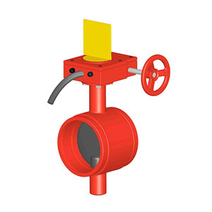 Válvula de Mariposa Ranurada F1022-300-CS con Certificación UL FM, 300 PSI, con Interruptor Antimanipulación para Sistemas de Protección Contra Incendios - Product Image 3