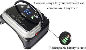 <span class=keywords><strong>Lampe</strong></span> à ongles <span class=keywords><strong>rechargeable</strong></span> <span class=keywords><strong>sans</strong></span> <span class=keywords><strong>fil</strong></span> 64w Pro cure, sèche-gel uv led solaire pour salon de manucure - Product Image 3