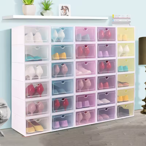 Portable <strong>Shoe</strong> <strong>Rack</strong> for Apartment DIY Modular Plastic Cabinet for <strong>Small</strong> Space Modern Macaron Color Organizer - Product Image 2