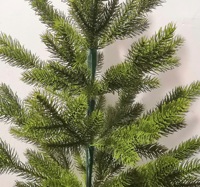 Arbre de Noël artificiel réaliste en gros, vert, non éclairé, avec base en pot pour la décoration de la maison et des fêtes