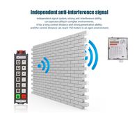 Control Remoto Inalámbrico para Grúa y Cabrestante, Transmisor y Receptor RC Industrial de 12 Botones, ¡Gran Oferta!