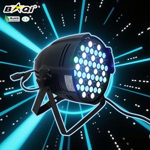 Projecteur PAR plat en alliage d'aluminium BAIQI, silencieux, DMX512, 54 LED, éclairage de scène professionnel pour <span class=keywords><strong>club</strong></span>, fête, concert - Product Image 3