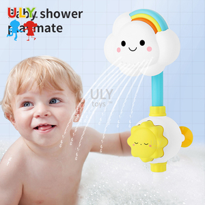 <span class=keywords><strong>Jouet</strong></span> de <span class=keywords><strong>bain</strong></span> rotatif en forme de nuage pour enfants Conception de ventouse Pulvérisateur d'eau de douche en plastique pour bébés <span class=keywords><strong>Jouet</strong></span> de <span class=keywords><strong>bain</strong></span> pour bébé - Product Image 2