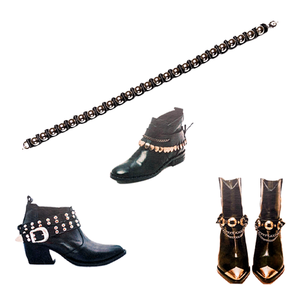 Catena per Scarpe con Ciondolo Cactus Stile Cowboy Occidentale, Accessorio Funky in Metallo Placcato Argento per <span class=keywords><strong>Stivali</strong></span> da Donna - Product Image 1