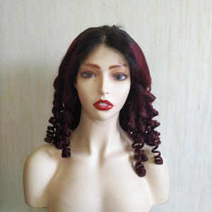 Fumi onda sciolta 4x4 <span class=keywords><strong>borgogna</strong></span> 1b/99j brasiliano grezzo indiano fornitore di capelli umani trasparente hd pizzo frontale chiusura parrucca - Product Image 4