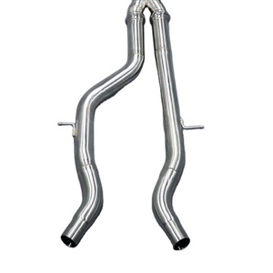 Tuyaux d'échappement intermédiaires de course à longueur égale pour optimisation des performances, compatibles M3 M4 F80 F82 F83 2015-2020 S55B30 3.0T, en acier inoxydable 304 - Product Image 3