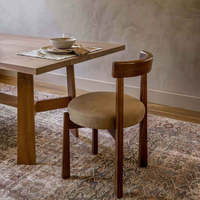 Ensemble de meubles modernes artisanaux de haute qualité, revêtement en tissu, chaise de salle à manger de luxe