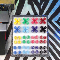Bouton en plastique transparent filaire ABXY pour manette, pièces de rechange pour réparation du DPAD