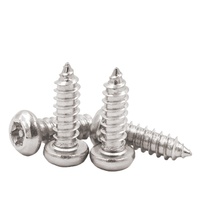 Vis autotaraudeuses antivol à tête cylindrique M2.9-M6.3 en acier inoxydable 304, norme GB/T 2670.1, pour rack informatique