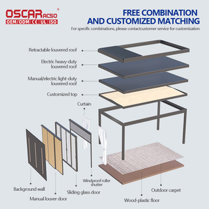 Kit con Arco y Sistema de Paneles Solares para Jardín o Patio Exterior, Funciones de Desmontaje y Montaje, Pérgola de Estructura Moderna y Elegante - Product Image 5