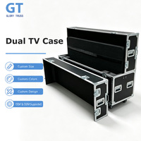 Étuis de transport personnalisés pour deux téléviseurs LCD LED Plasma de 85 pouces avec roues de type ATA, support OEM/ODM, antichoc et étanches