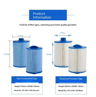 JIANYONG Hochleistungs-Kunststoff-Poolfilterkartusche 1 PS 19m/h Max. Durchfluss 225mm Durchmesser 965mm Hohes Schwimmbad-Filtrationssystem