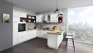 Armoire de cuisine personnalisée gris mat armoire de cuisine en mélamine meuble de cuisine design - Product Image 5