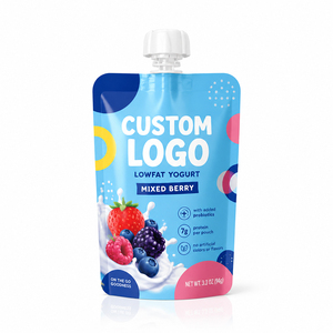 Sacchetti Stand-up Personalizzati con Beccuccio Riutilizzabile, Confezioni per Alimenti per Succhi di Frutta, Purea per Bambini, Acqua Minerale e Birra - Product Image 1