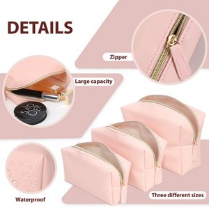 Customize LogoPortable Travel square <b>Toiletry</b> <b>Bag</b> PU Leather Makeup <b>Bag</b> - Product Image 6