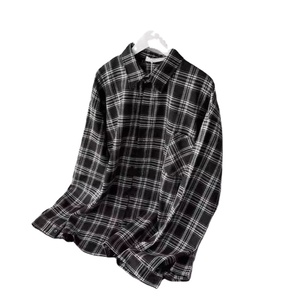 Camisa de Manga Larga Estilo Retro para Hombre, Camisa a Cuadros Holgada e Informal - Product Image 3
